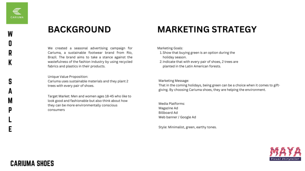 details of the Cariuma Marketing Plan